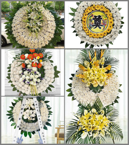 四川成都新津县兴义镇广滩村花圈速递